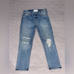 MOTHER The Scrapper Ankle Size 26 Inseam 26” classic blue